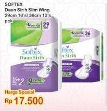 Promo Harga Softex Daun Sirih 36cm, 29cm 13 pcs - Indomaret