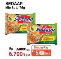 Promo Harga SEDAAP Mie Kuah Soto 75 gr - Alfamart