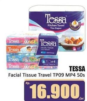 Promo Harga Tessa Facial Tissue Travel Pack 50 pcs - Hari Hari