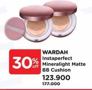 Promo Harga WARDAH Instaperfect Mineralight Matte BB Cushion 15 gr - Watsons