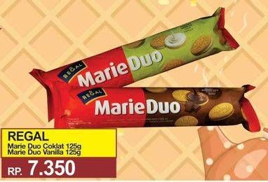 Promo Harga REGAL Marie Duo Coklat, Vanilla 125 gr - Yogya