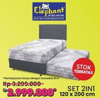 Promo Harga Elephant Set 2 in 1 120x200cm  - COURTS