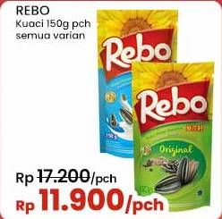 Promo Harga Rebo Kuaci Bunga Matahari All Variants 150 gr - Indomaret