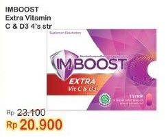 Promo Harga Imboost Multivitamin Tablet Extra Vit C D3 4 pcs - Indomaret