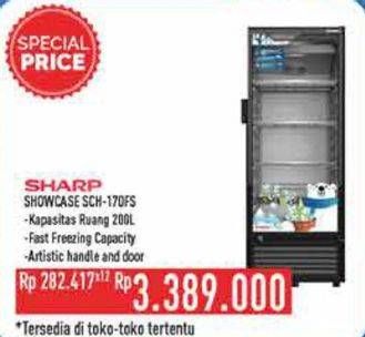 Promo Harga Sharp SCH-170FS Display Cooler  - Hypermart