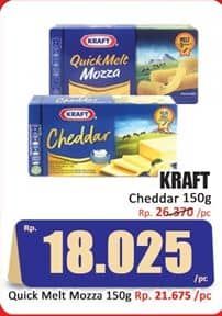 Promo Harga Kraft Cheese Cheddar 160 gr - Hari Hari