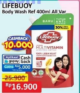 Promo Harga Lifebuoy Body Wash All Variants 400 ml - Alfamart