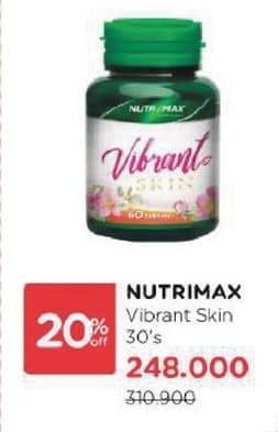 Promo Harga Nutrimax Vibrant Skin 30 pcs - Watsons