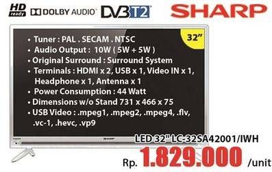 Promo Harga Sharp LC-32SA4200i | LED TV  - Hari Hari
