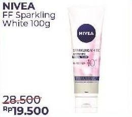 Promo Harga NIVEA Facial Foam Sparkling White 100 ml - Alfamart