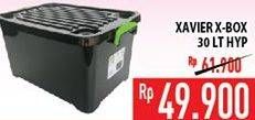 Promo Harga XAVIER X-box Container 30 ltr - Hypermart