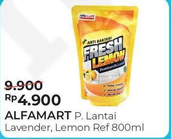 Promo Harga ALFAMART Pembersih Lantai Lavender, Lemon 800 ml - Alfamart