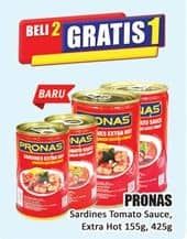 Promo Harga Pronas Sarden Chilli, Tomat 155 gr - Hari Hari