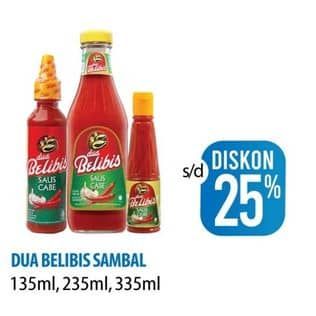 Promo Harga Dua Belibis Saus Cabe 135 ml - Hypermart