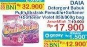 Promo Harga Daia Deterjen Bubuk Putih, + Softener Pink, + Softener Violet 850 gr - Indomaret