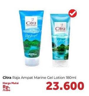 Promo Harga CITRA Multifunction Gel Lotion Marine Collagen - Raja Ampat 180 ml - Carrefour