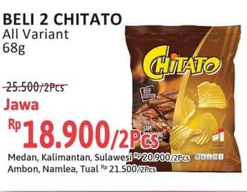 Promo Harga Chitato Snack Potato Chips All Variants 68 gr - Alfamidi