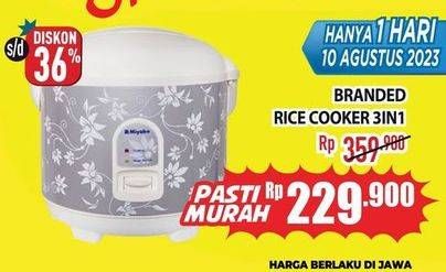 Promo Harga Branded Rice Cooker  - Hypermart