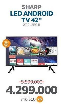 Promo Harga Sharp 2T-C42BG1i | Full HD Android TV 42"  - Electronic City
