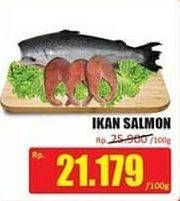 Promo Harga Salmon Headless per 100 gr - Hari Hari