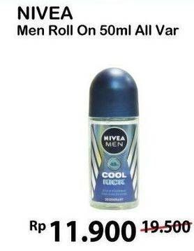 Promo Harga NIVEA MEN Deo Roll On All Variants 50 ml - Alfamart
