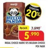 Promo Harga Meiji Hello Panda Biscuit Chocolate, Double Chocolate 45 gr - Superindo