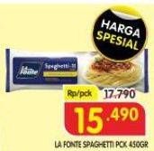 Promo Harga La Fonte Spaghetti 450 gr - Superindo