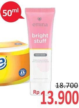 Promo Harga EMINA Bright Stuff Face Wash 50 ml - Alfamidi