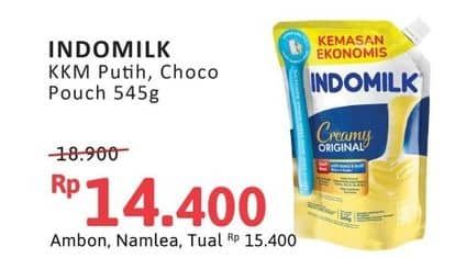 Promo Harga Indomilk Susu Kental Manis Plain, Cokelat 545 gr - Alfamidi