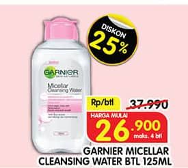 Promo Harga Garnier Micellar Water 125 ml - Superindo