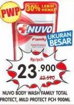 Promo Harga Nuvo Body Wash Total Protect, Mild Protect 900 ml - Superindo