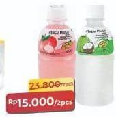 Promo Harga Mogu Mogu Minuman Nata De Coco Leci, Mangga, Kelapa, Anggur, Melon, Nanas, Sirsak 320 ml - Alfamart