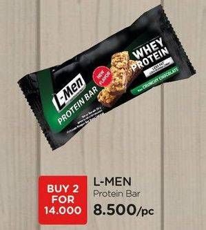 Promo Harga L-MEN Protein Bar per 2 pcs - Watsons