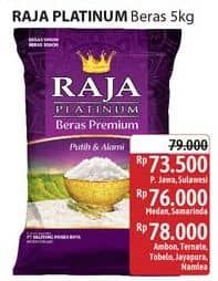 Promo Harga Raja Platinum Beras Slyp Super 5000 gr - Alfamidi