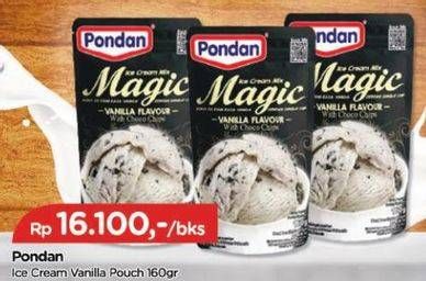 Promo Harga PONDAN Ice Cream Magic Vanilla 160 gr - TIP TOP