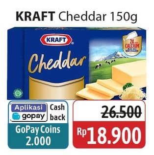 Promo Harga Kraft Cheese Cheddar 160 gr - Alfamidi