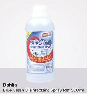 Promo Harga DAHLIA Blue Clean Disinfectant Spray 500 ml - TIP TOP
