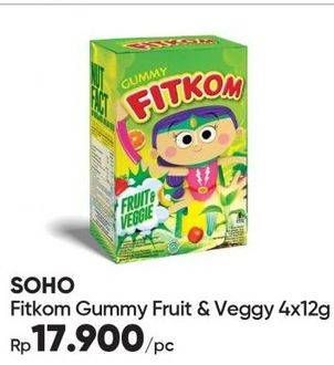 Promo Harga FITKOM Gummy Fruit Vegie 48 gr - Guardian