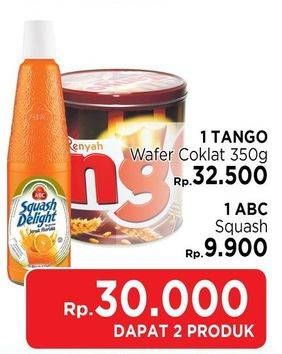 Promo Harga TANGO Wafer + ABC Syrup Squash  - LotteMart