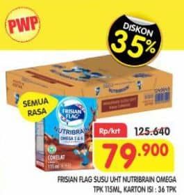 Promo Harga Frisian Flag Susu Cair UHT Nutribrain All Variants 115 ml - Superindo