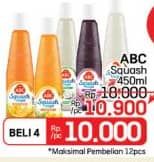 Promo Harga ABC Syrup Squash Delight 460 ml - LotteMart