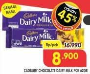 Promo Harga Cadbury Dairy Milk All Variants 62 gr - Superindo