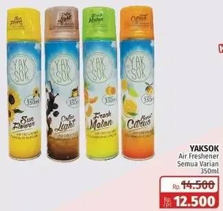 Promo Harga YAKSOK Air Freshner Spray All Variants 350 ml - Lotte Grosir
