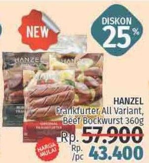 Promo Harga Hanzel Bratwurst/Bockwurst  - LotteMart