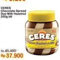 Promo Harga Ceres Choco Spread Double Hazelnut 350 gr - Indomaret