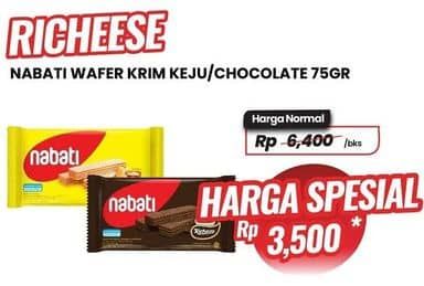 Promo Harga Nabati Wafer Richeese, Richoco 75 gr - Carrefour