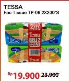 Promo Harga Tessa Facial Tissue TP 06 per 2 pouch 200 pcs - Alfamart