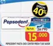 Promo Harga Pepsodent Pasta Gigi Action 123 Center Fresh 160 gr - Superindo
