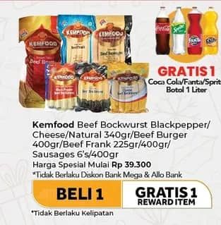 Promo Harga Kemfood Bockwurst/Beef Burger/Beef Frank/Sausage  - Carrefour