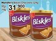 Promo Harga BISKIES Sandwich Biscuit Chocolate 324 gr - Carrefour